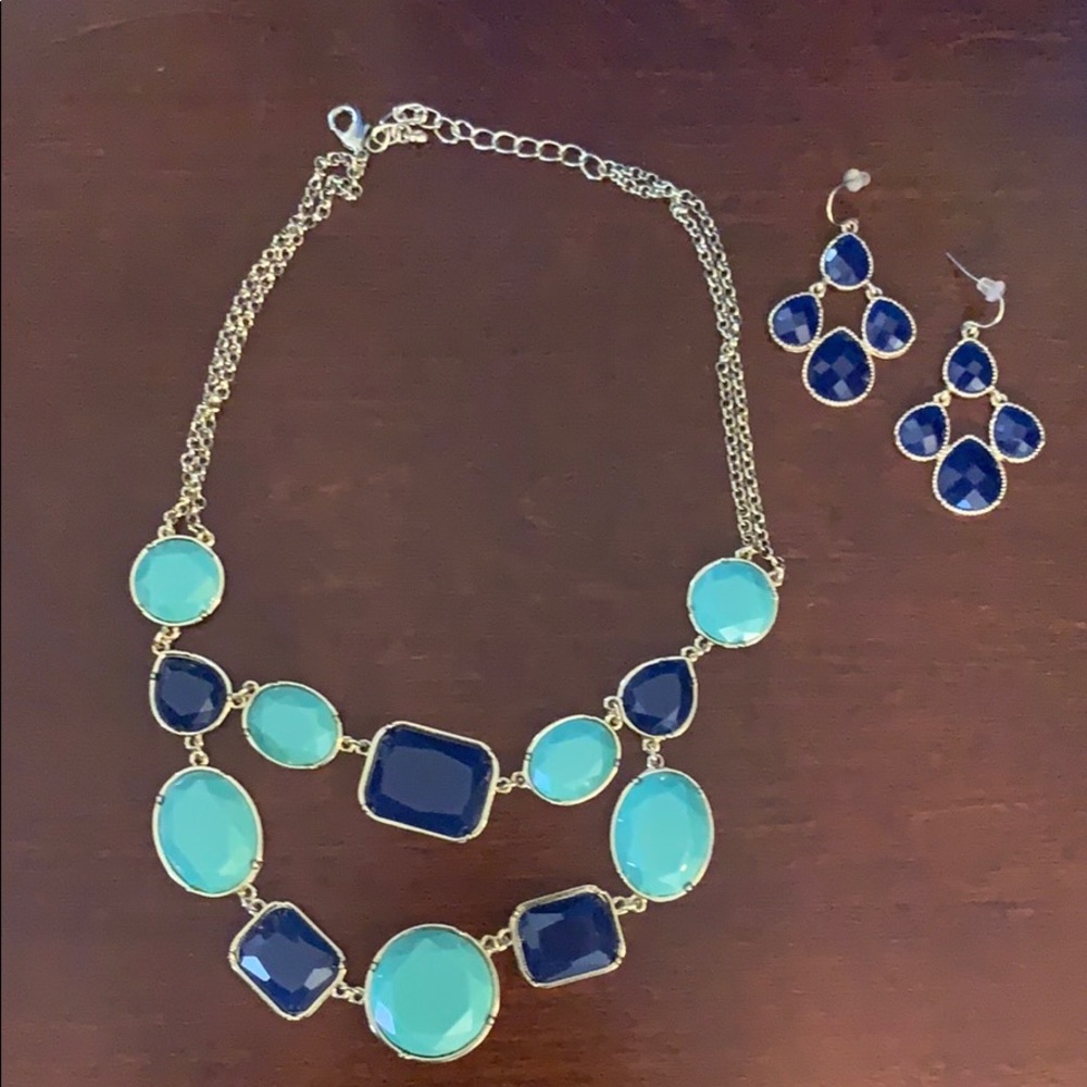 Necklace and matching earrings